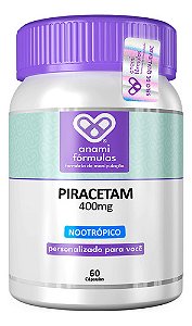 Piracitam 400mg 60 Cápsulas - Nootrópico P/ Foco E Memória