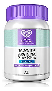 Tadavit ® 5mg + Arginina 500mg | 60 Cápsulas - Supplement