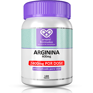 L-Arginina 2400mg - 120 Cápsulas (30 doses)