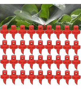 Kit 50 Micro Aspersor Estático Irrigação De 360 Spray Jet