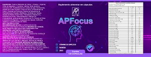 FOCO E CONCENTRAÇÃO - APFocus (120 Cápsulas) - 1 UNIDADE