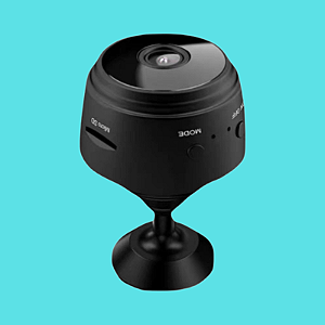 Mini Câmera com Wi-Fi, Gravador de Vídeo HD, Alta Definição, Wi-Fi, HD, 1080P, E