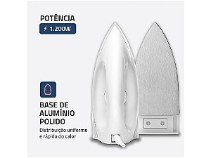 Ferro de Passar Roupa a Seco Mondial FSN-55-B - 220V