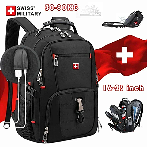 Suíço 17 &quot;mochila portátil à prova de água porta de carga usb estilo suíço