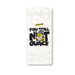 QUADRO DE METAL P - NERDUCKS - YOU SHALL NOT QUACK