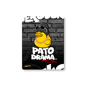 QUADRO DE METAL M - NERDUCKS - PATO DRAMA