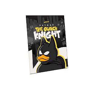 QUADRO DE METAL G - NERDUCKS - PATMAN - CINZA