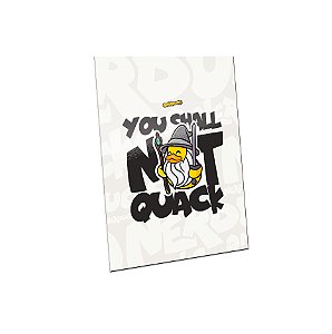 QUADRO DE METAL G - NERDUCKS - YOU SHALL NOT QUACK
