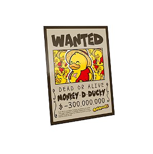 QUADRO DE METAL G - NERDUCKS - MONKEY D DUCKY