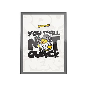 QUADRO DE METAL GG - NERDUCKS - YOU SHALL NOT QUACK