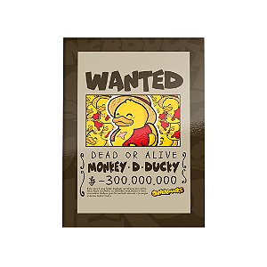 QUADRO DE METAL GG - NERDUCKS - MONKEY D DUCKY