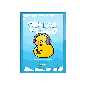 QUADRO DE METAL GG - NERDUCKS - SEM LAG NO LAGO
