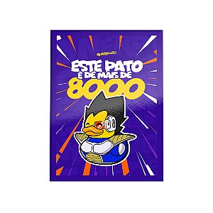 QUADRO DE METAL GG - NERDUCKS - ESSE PATO É MAIS DE 8 MIL