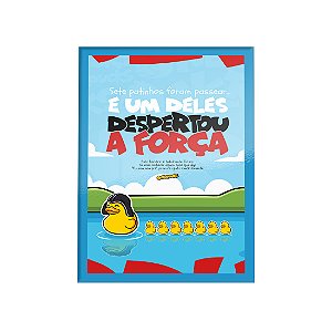 QUADRO DE METAL GG - NERDUCKS - UM DELES A FORÇA DESPERTOU