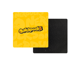 PORTA COPO - NERDUCKS - LOGO NERDUCKS AMARELO