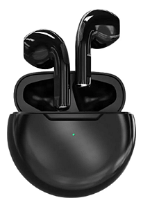 Fone de ouvido Sem Fio Bluetooth TWS PRO 6 Preto