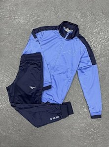 Conjunto Mizuno de Treino Root lll (Azul Marinho/ Azul Céu)