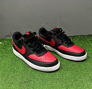 Tênis Nike Court Vision Low Unissex (Vermelho/Preto)