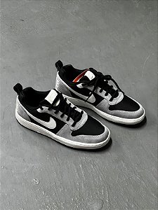 TÊNIS NIKE COURT BOROUGH LOW PREM CINZA