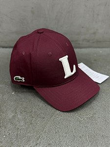 BONÉ LACOSTE BEISEBOL VINHO