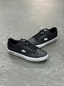 Tênis Lacoste PowerCourt Monograma Preto