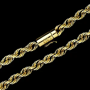 Corrente Cordão Baiano (12mm) 88gr - 60cm - Banhado a Ouro 18K