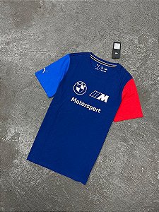 BMW M Motorsport Essentials Logo Tee Men Azul Royal