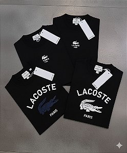 Camiseta Lacoste Paris – Estilo Europeu, Elegância Francesa Preto