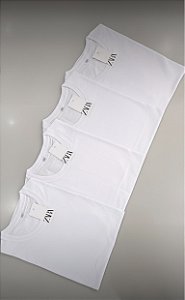 Camisetas Básica Zara Classic Europa Branca