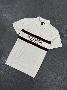 POLO TOMMY HILFIGER REGULAR FIT NEW YORK AMARELO CLARO