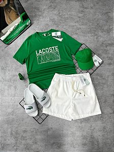 Combo Lacoste Típico verão Verde musgo
