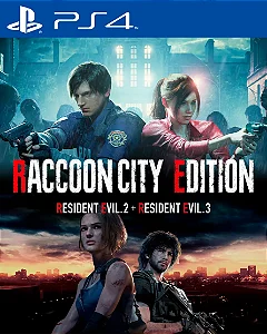 RESIDENT EVIL RACCOON CITY EDITION (2+3 REMAKE) PS4 Mídia Digital
