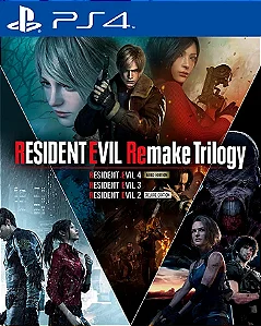 Resident Evil Remake Trilogy PS4 Mídia Digital