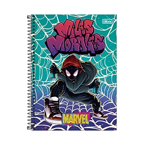 Caderno Miles Morales 80 Folhas Tilibra – Edição Especial do Homem-Aranha