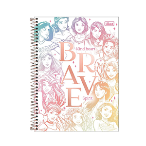 Caderno Princesas Disney Tilibra – 80 Folhas, Capa Dura