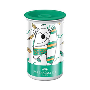 Apontador com Depósito Tubo Mamíferos - Faber-Castell