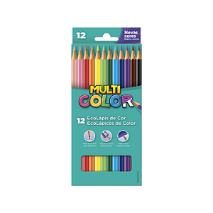Ecolápis de Cor Multicolor Estojo com 12 Cores – Faber-Castell
