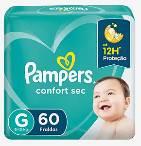 Fraldas Pampers Confort Sec