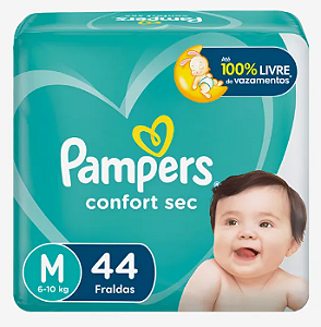 Fraldas Pampers Confort Sec