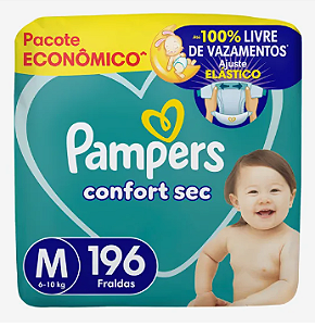 Fraldas Pampers Confort Sec