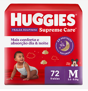 Fraldas Huggies Supreme Care
