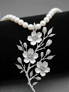 Choker Pérolas de Cerejeira