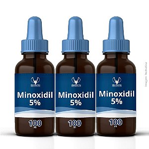 Combo de 3 Frascos de Minoxidil 5% 100ml