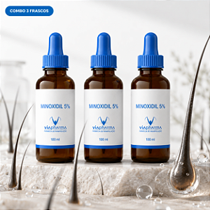 Combo de 3 Frascos de Minoxidil 5% 100ml