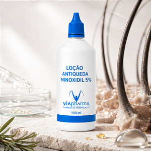 Loção Antiqueda com Minoxidil 5% + Fatores de Crescimento 100ml