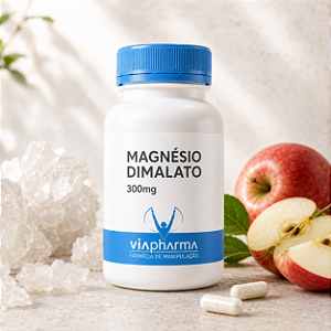Magnésio Dimalato 300Mg 60 Cápsulas