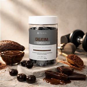 Gomas Creatina Monohidratada SABOR CHOCOLATE BELGA 30 unidades Puris