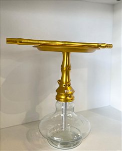 Narguile Completo Dourado