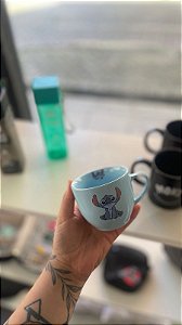Caneca Stitch Azul 350ml Cerâmica