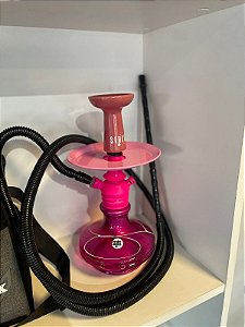 Narguilé Pequeno Monster Rosa Compacto